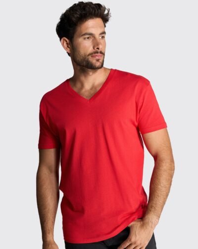 Koszulka męska JHK typu V-neck dopasowana