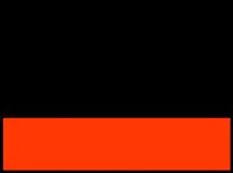 black/orange