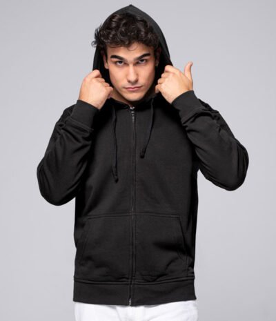 Bluza męska JHK z kapturem zapinana na zamek